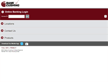 Tablet Screenshot of bankofcushing.com