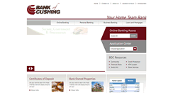 Desktop Screenshot of bankofcushing.net